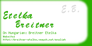 etelka breitner business card